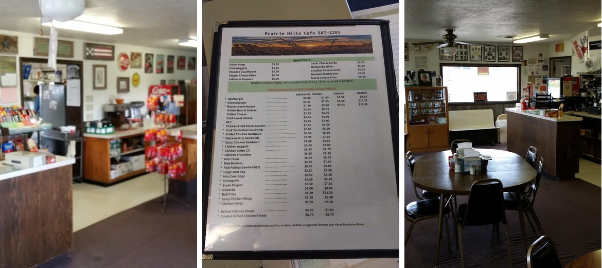 Prairie Hills Cafe Menu